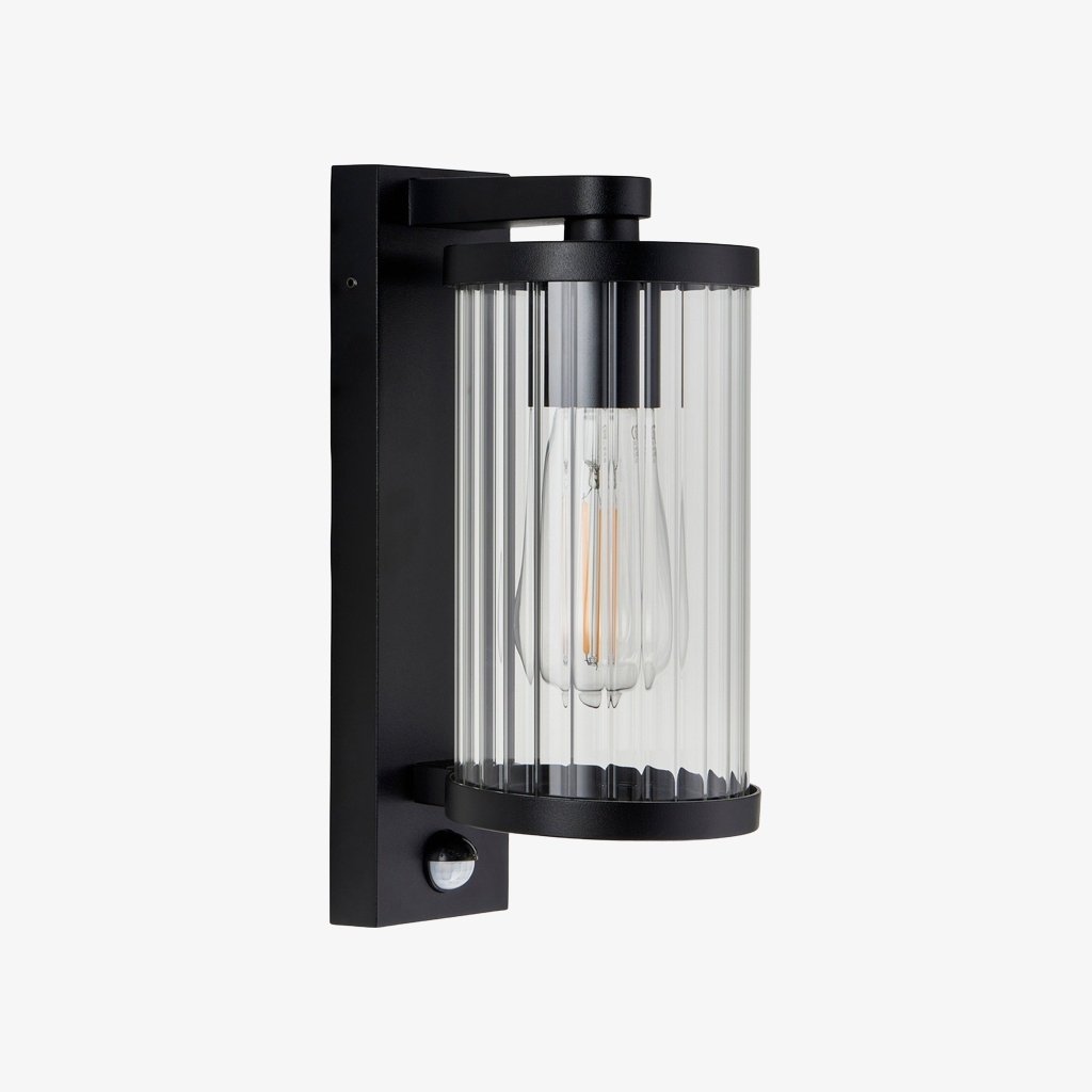 Karbonis Modern Outdoor Wall Sconce - Motion Sensor Security Light for Porch and Garden T1007