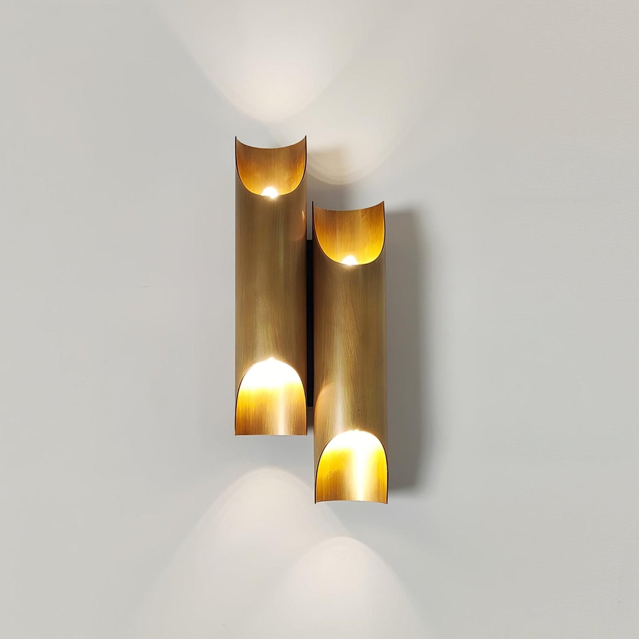 Brass Double Tube Wall Lamp M568
