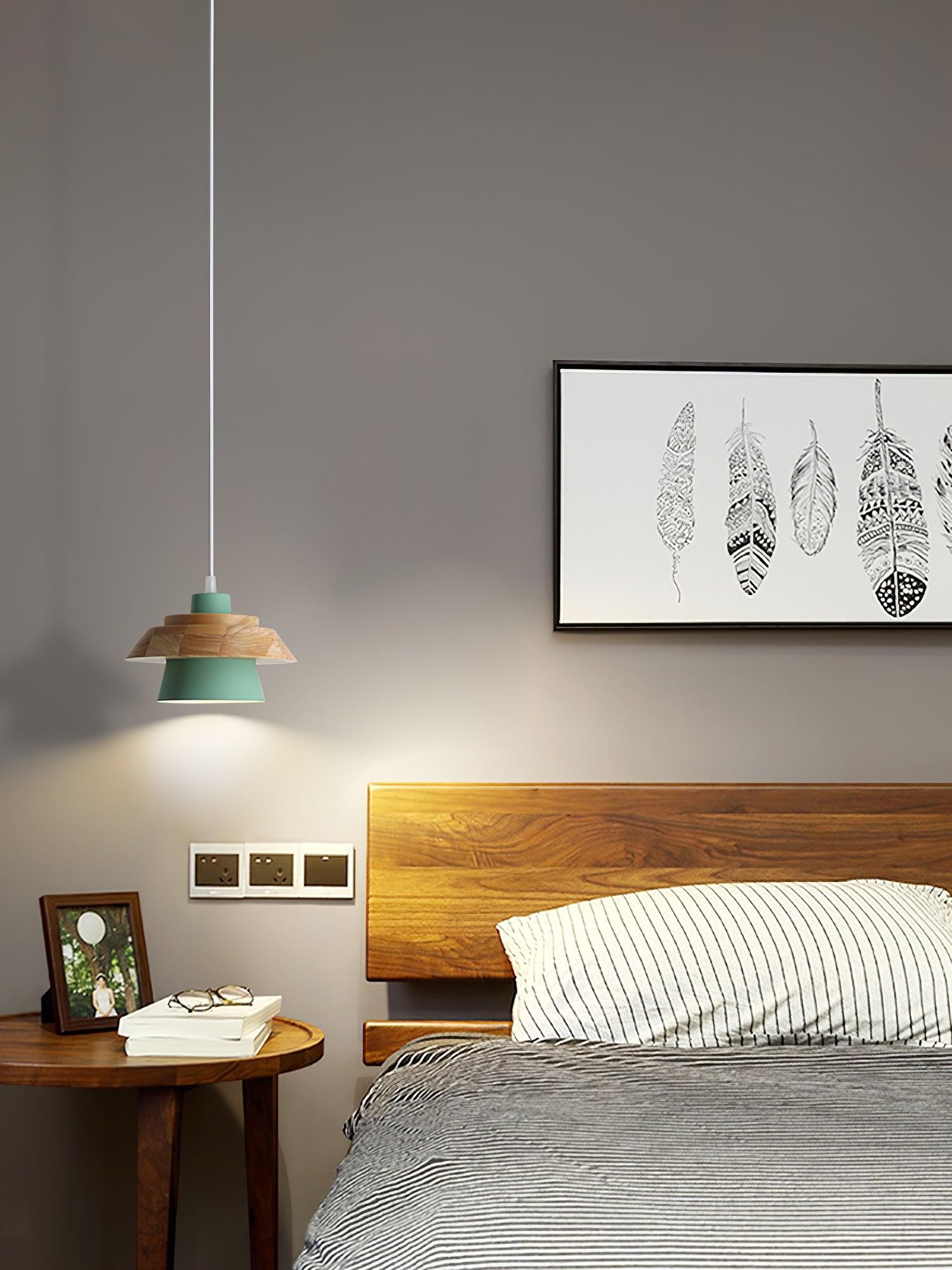 Stone Wood Pendant Lamp M407