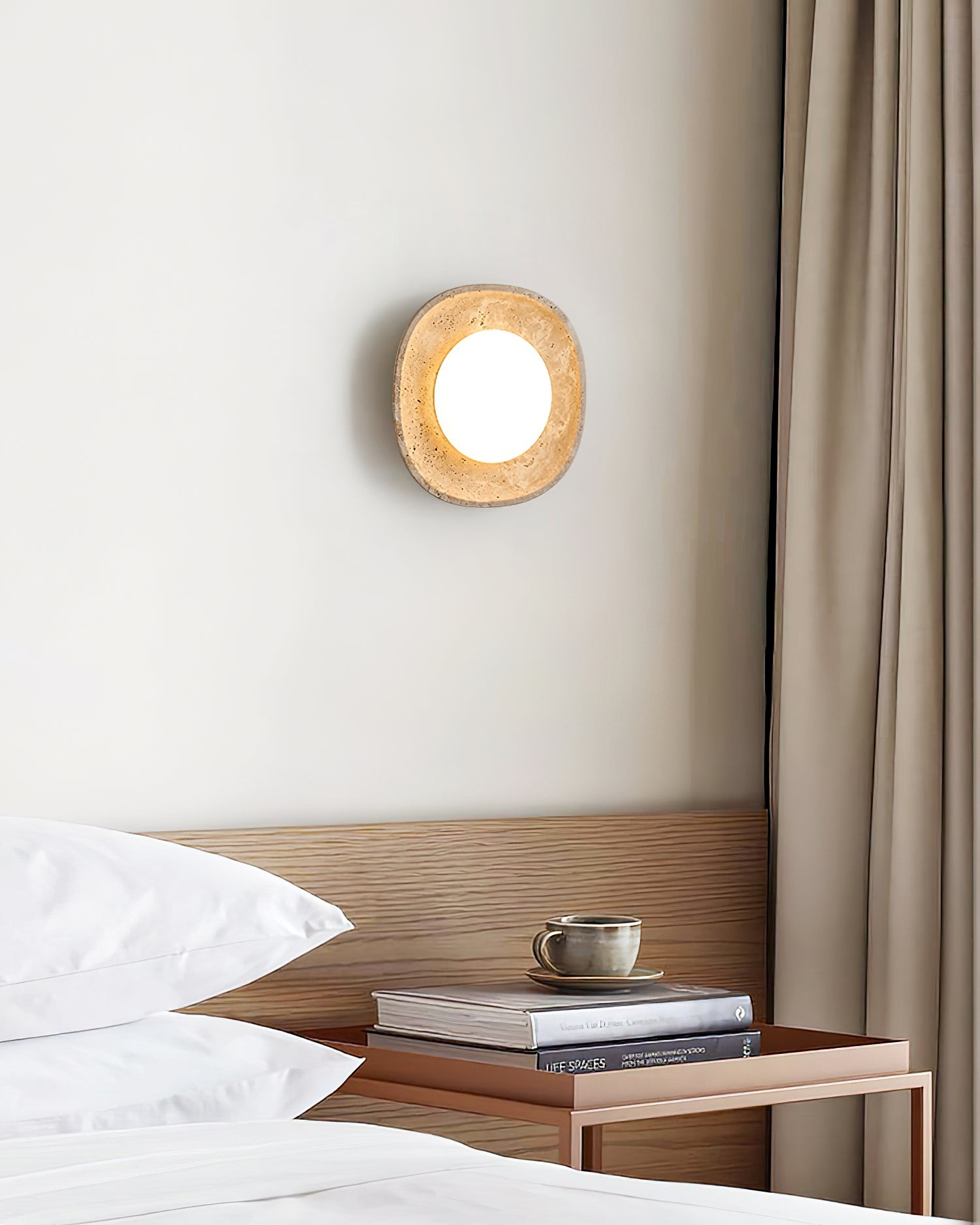Japanese Style Wabi-Sabi Stone Wall Lamp M161