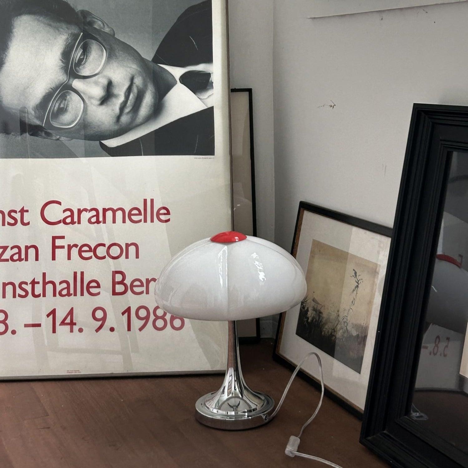 Cream Style Glass Mushroom Table Lamp M220