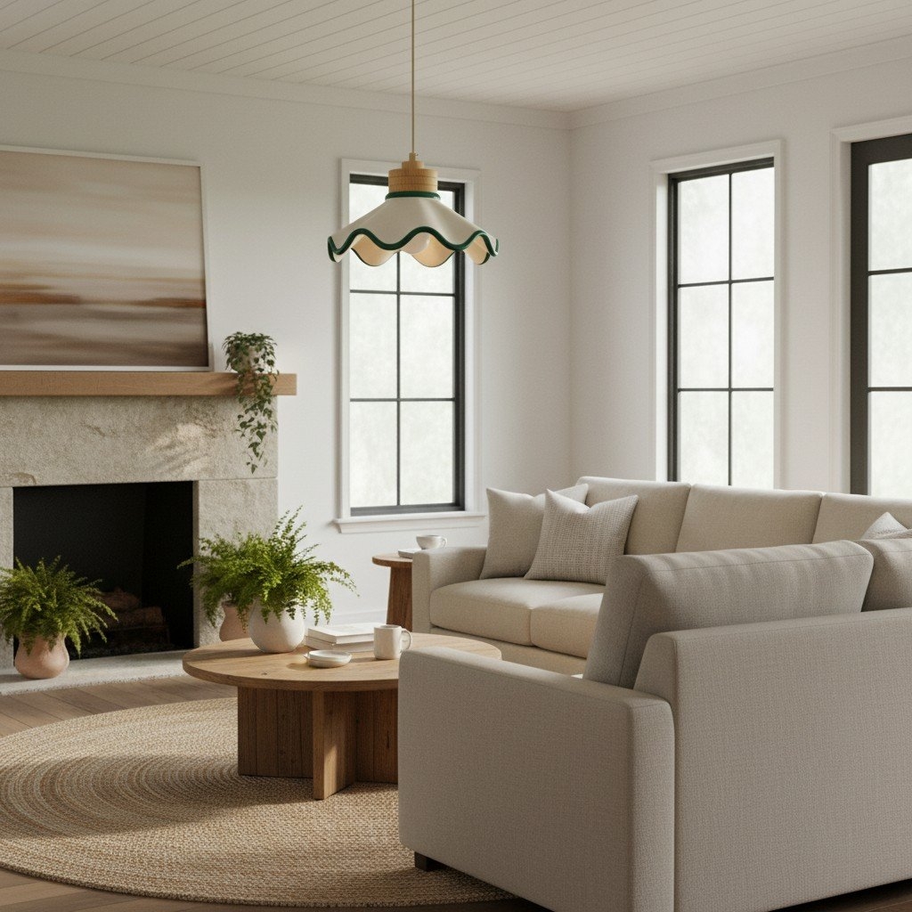 Moliro Modern Wavy Pendant Lamp – Minimalist Hanging Light T515