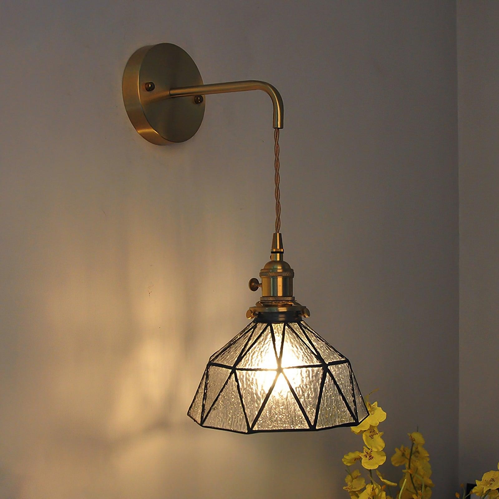 Retro Pastoral Glass Wall Lamp M109