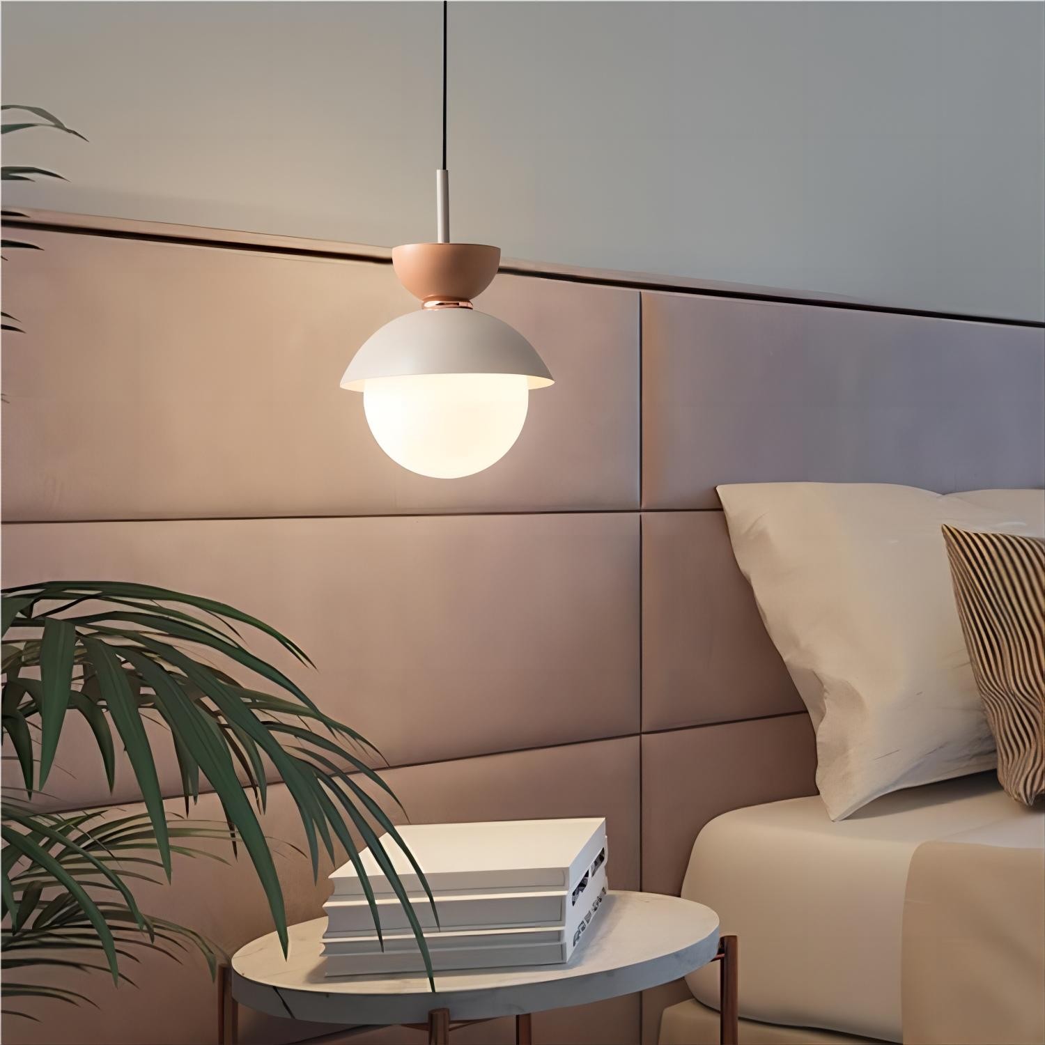 Scandinavian Macaroon Pendant Light with Aluminum for Bedroom