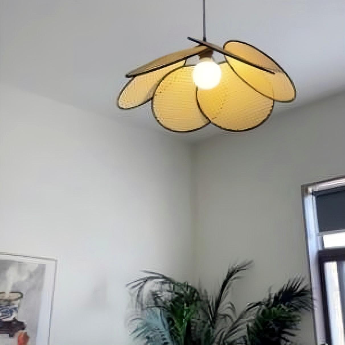 Wabi-sabi Rattan Pendant Light