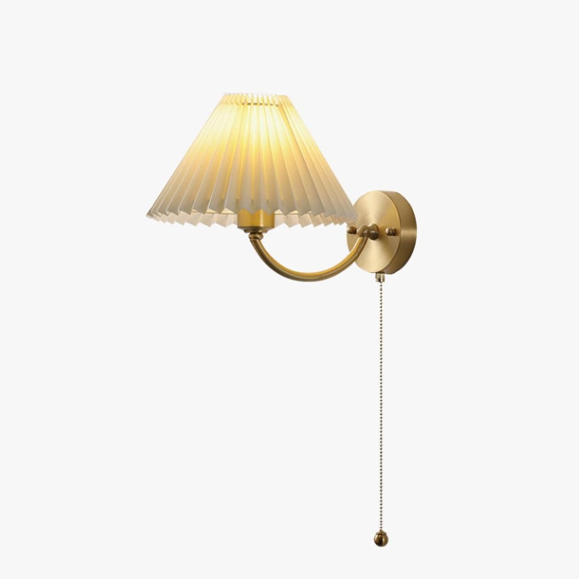 Modern Minimalist Luxury Fabric Brass Wall Lamp For Living Room M331