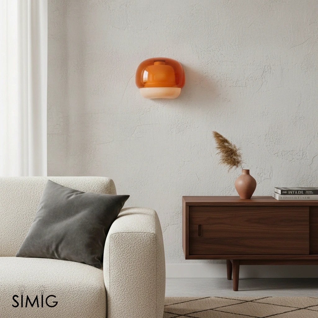 Clinco Layered Glass Wall Sconce for Warm Ambient Lighting S236