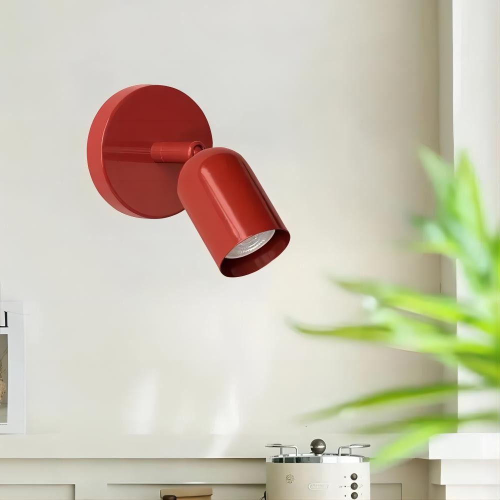 Solid Color Wall Sconce - Modern Bauhaus LED Bedside Lighting Interior S169