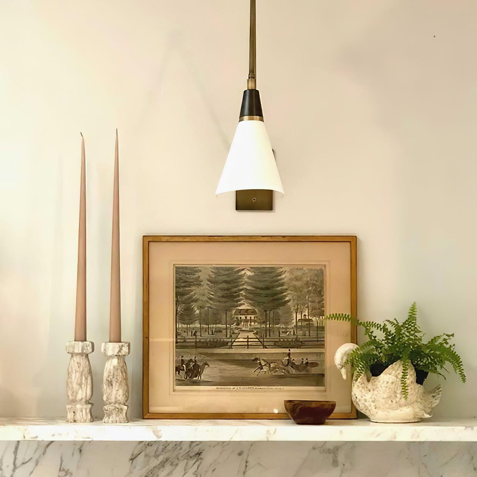 Vintage Metal Adjustable Swing Arm Wall Lamp G37