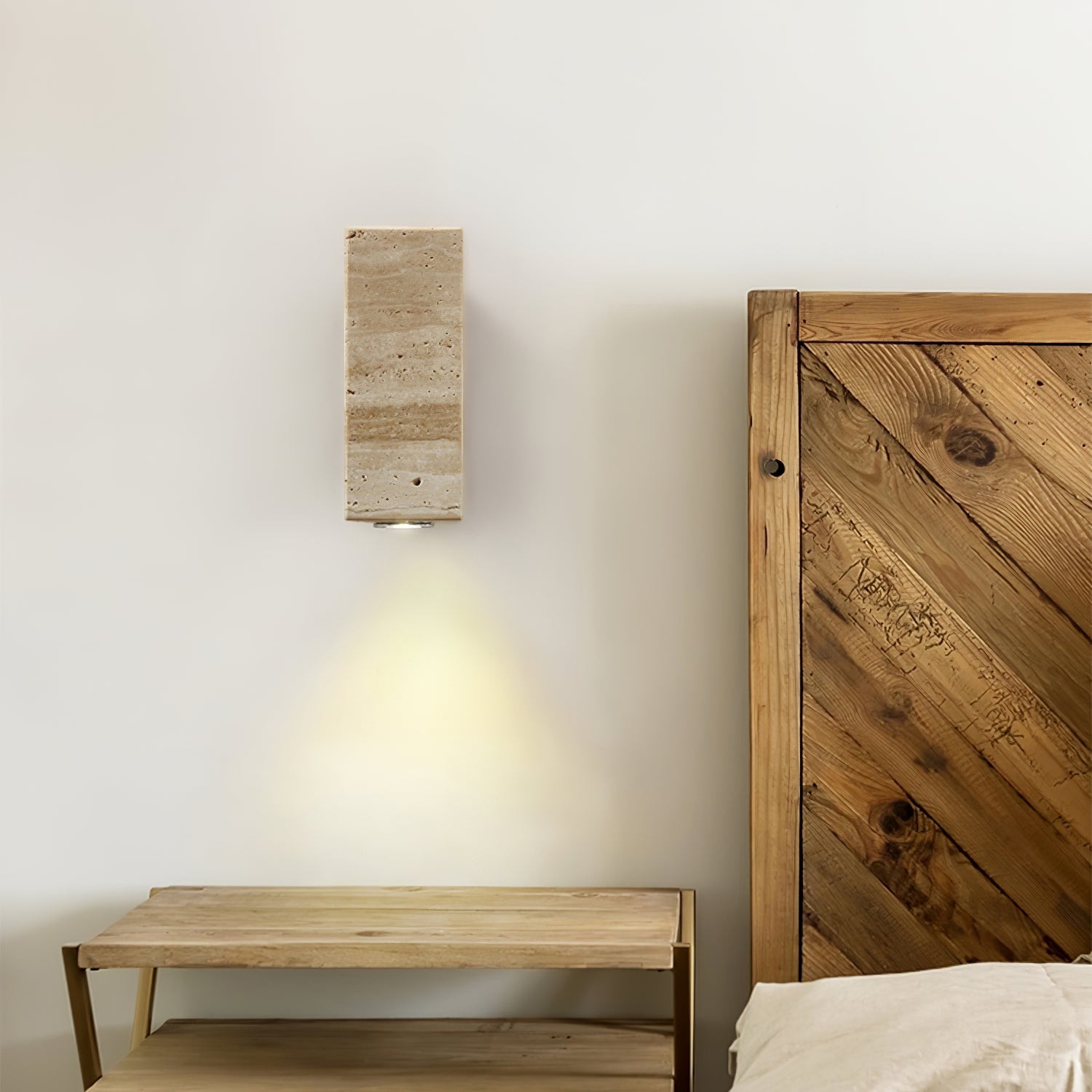 Vintage Marble Travertine Wall Lamp M475