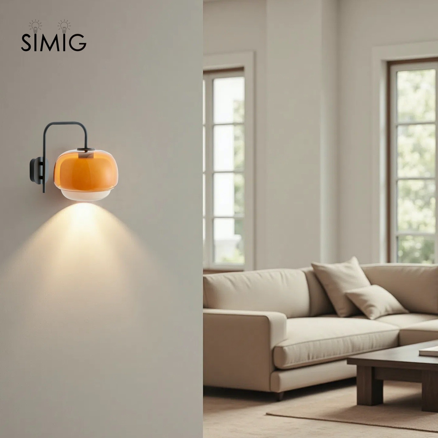 Multi-Layer Color Glass Wall Sconce with Black Metal Frame S237