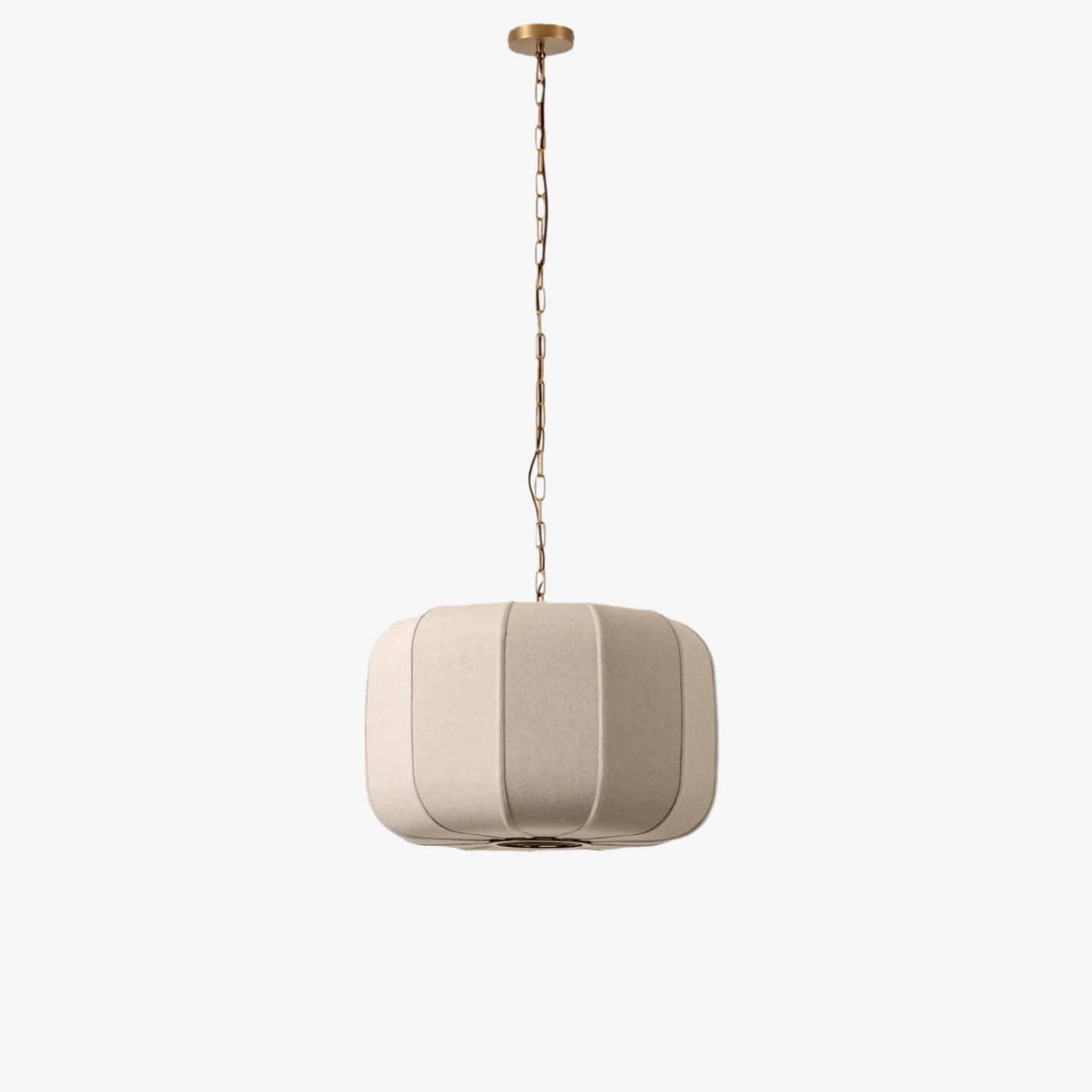 Loomis Textured Linen Drum Pendant - Modern Light for Kitchen Island T481