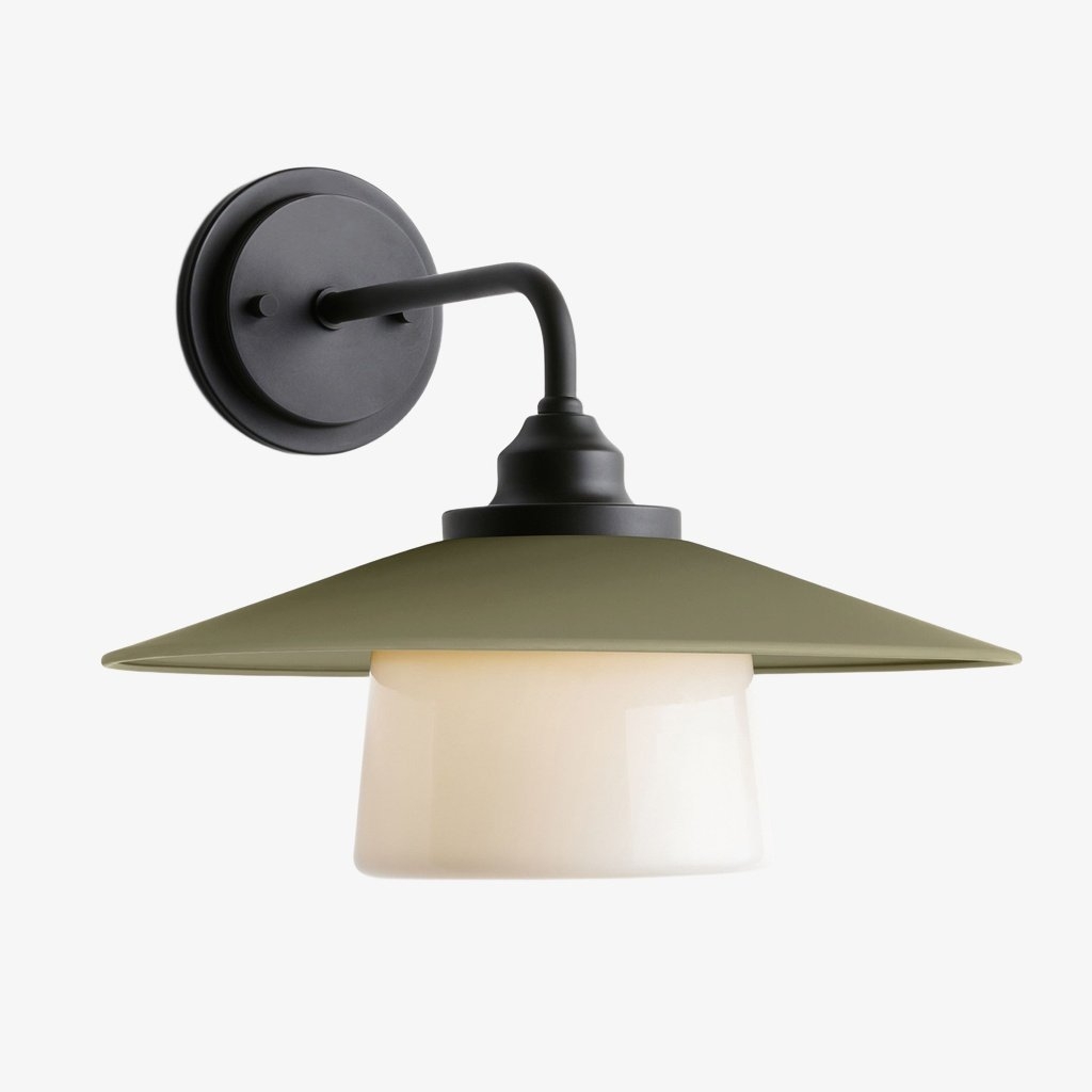 Cordax Utility-Inspired Wall Sconce - Metal and Glass for Indoor Outdoor Decor T1071