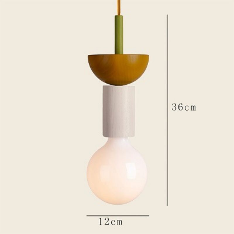 Creative Simple Wooden Pendant Light S155