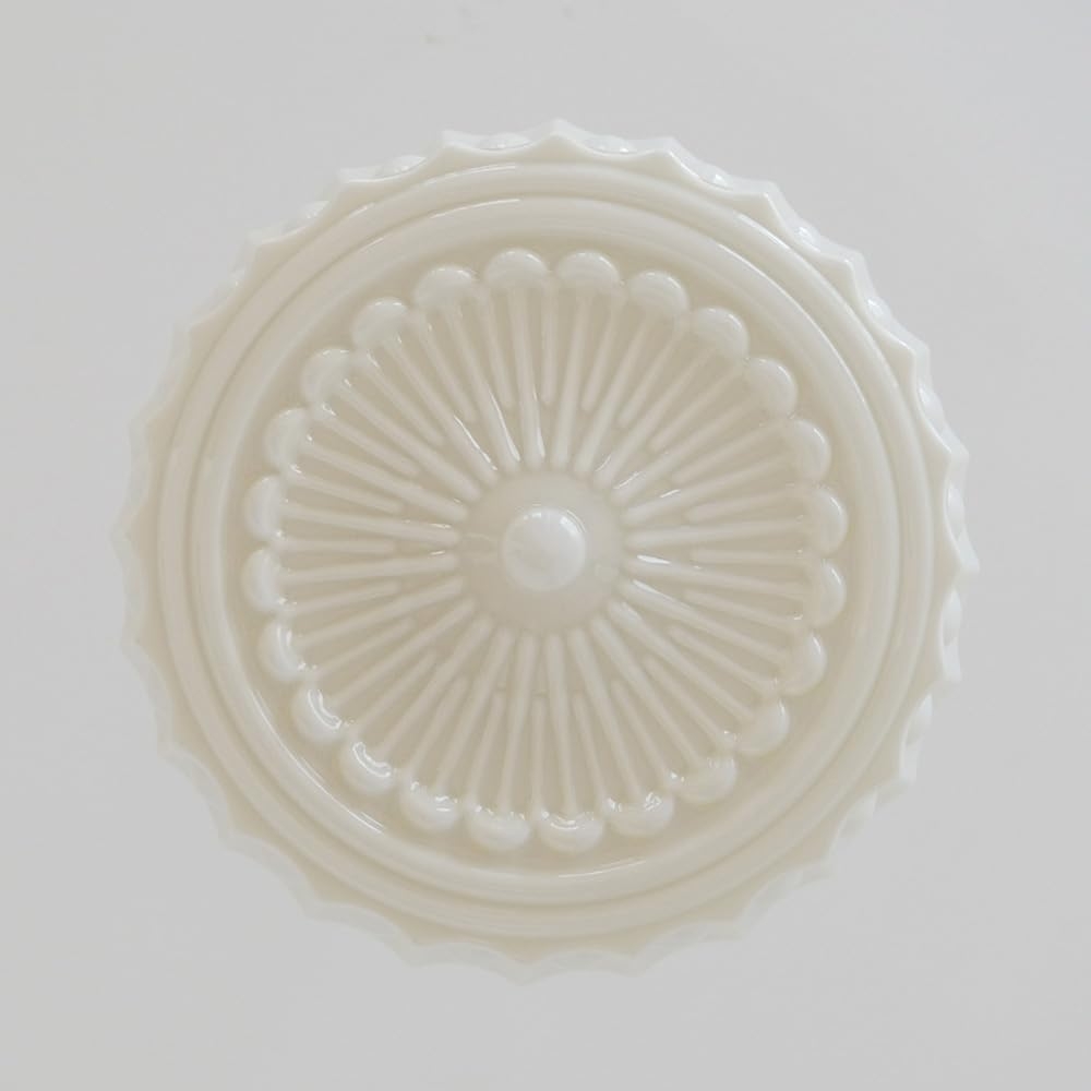 Dretta Vintage Classic Round Ceiling Light - Sculpted Art Glass Lighting Fixture for Living Room U02