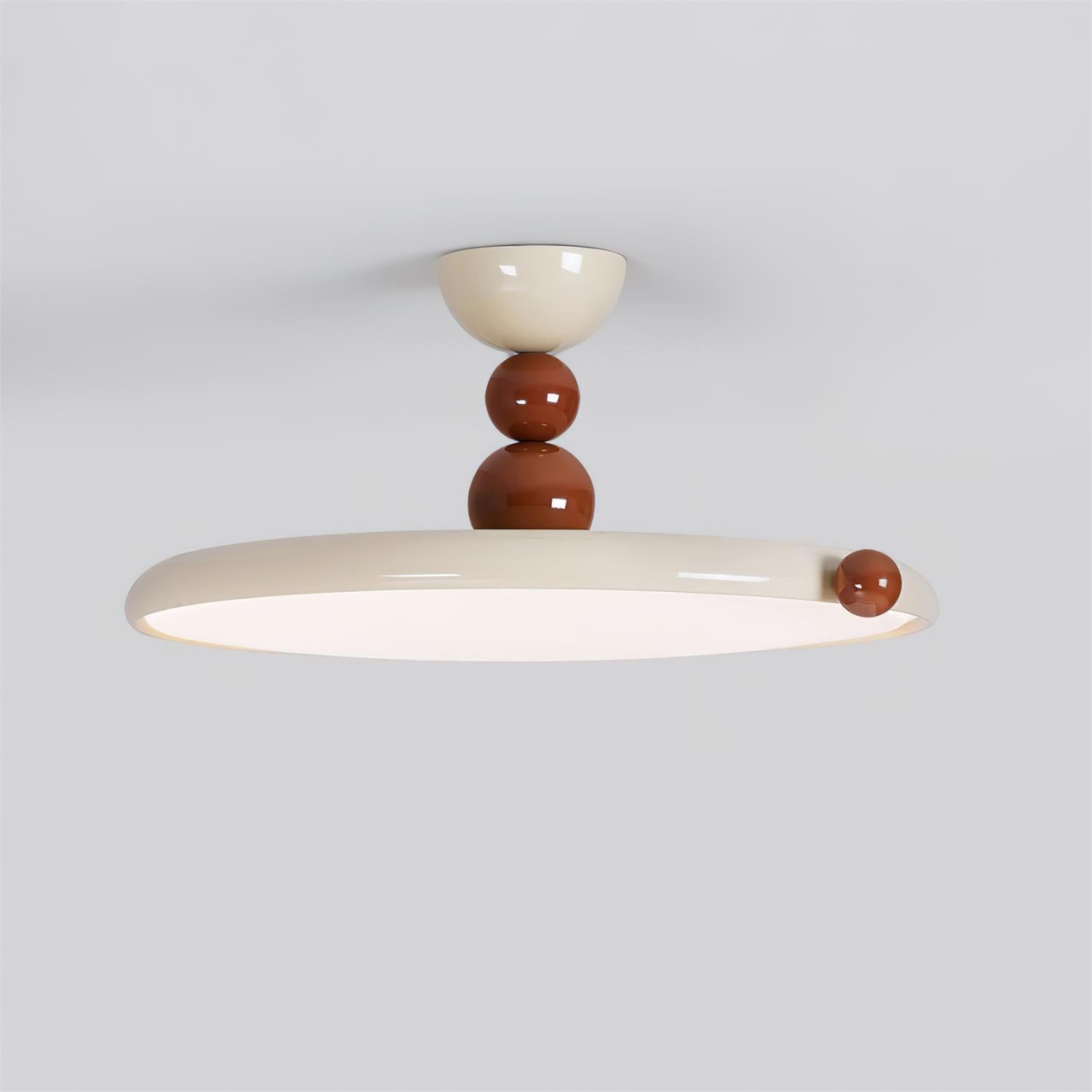 French Style Retro Round Flying Disc Ceiling Lamp M133