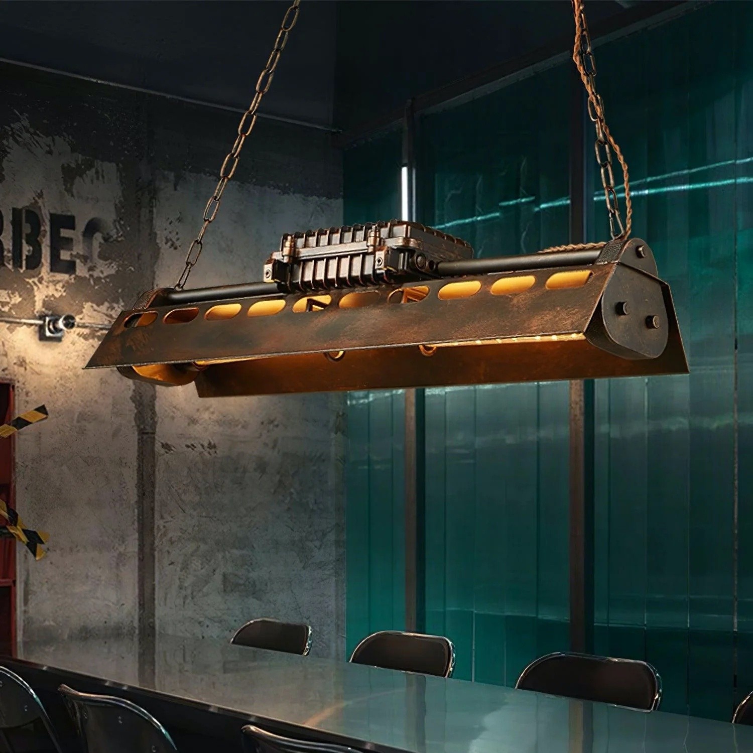 Vintage Industrial Loft Chandelier - Steampunk Style Lighting S222