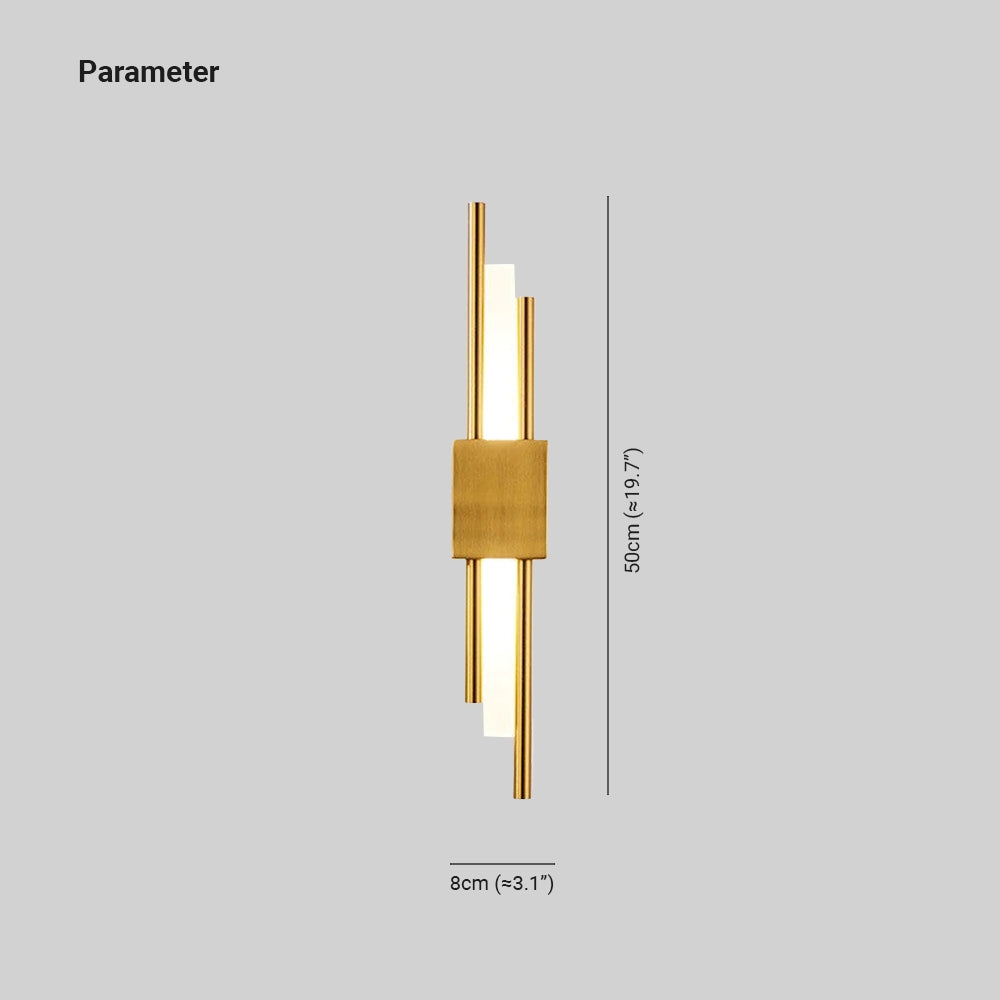 LuminArt - Stylish Black/Gold LED Light T1990