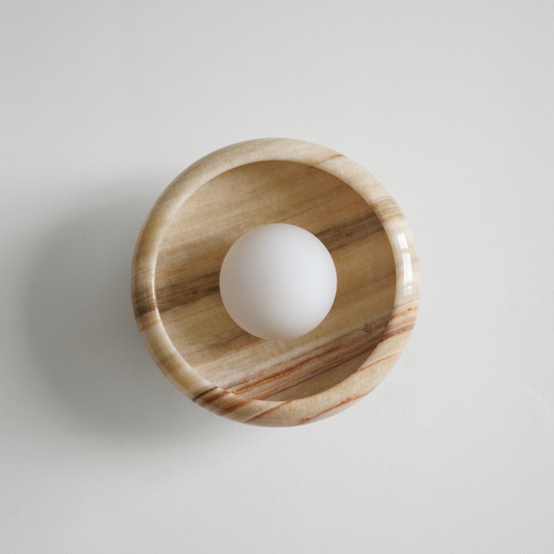 Bowl - Shaped Marble Wall Lamp P064