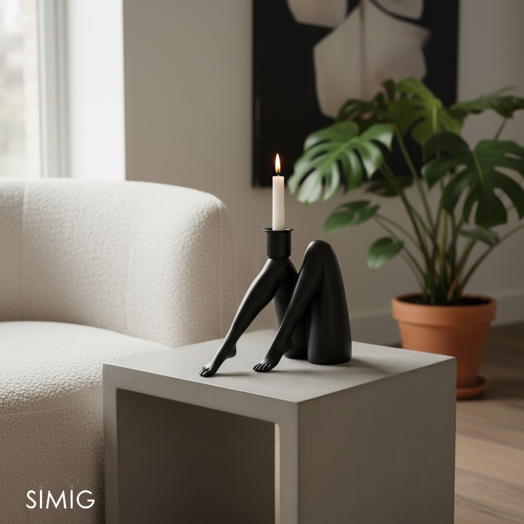 Kickra Abstract Leg-Base Candle Holder – Unique Home Accessory U22