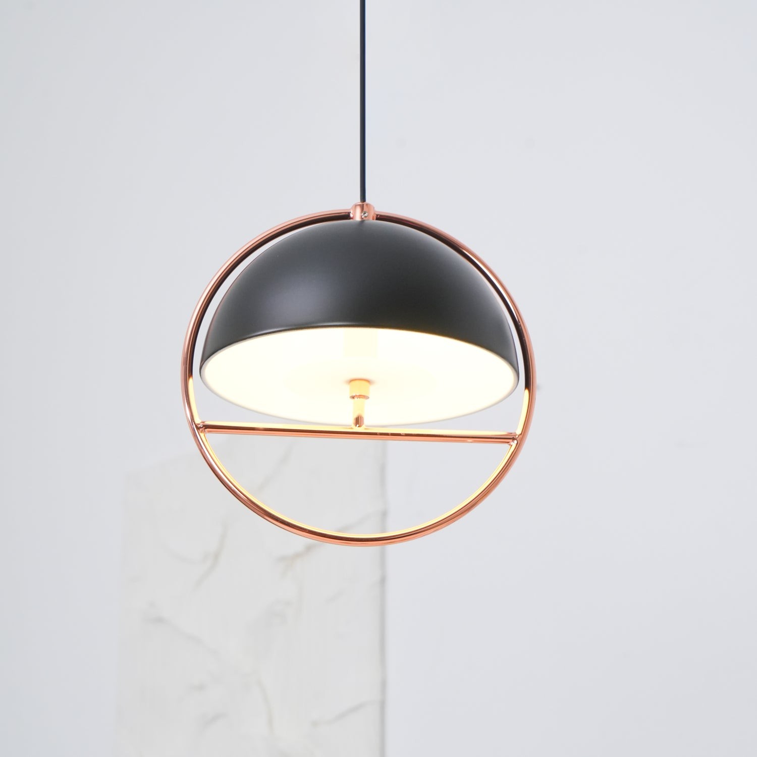 Nordic Hemispherical Ring Metal Pendant Lamp M448