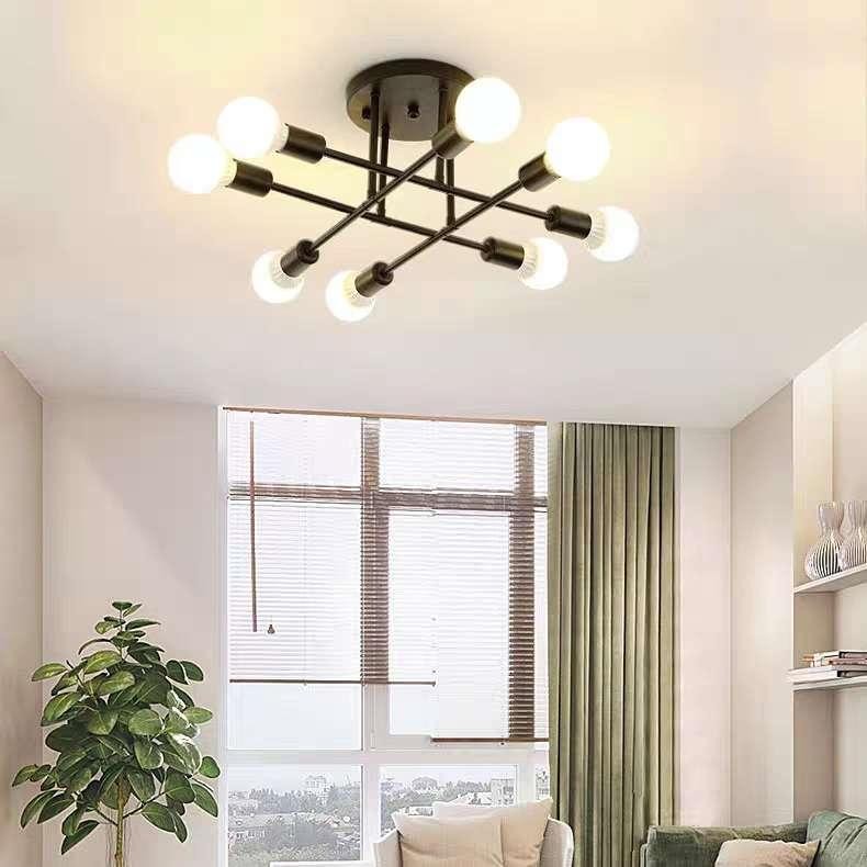 Nordic Semi Flush Mount Sputnik Ceiling Lamp S126