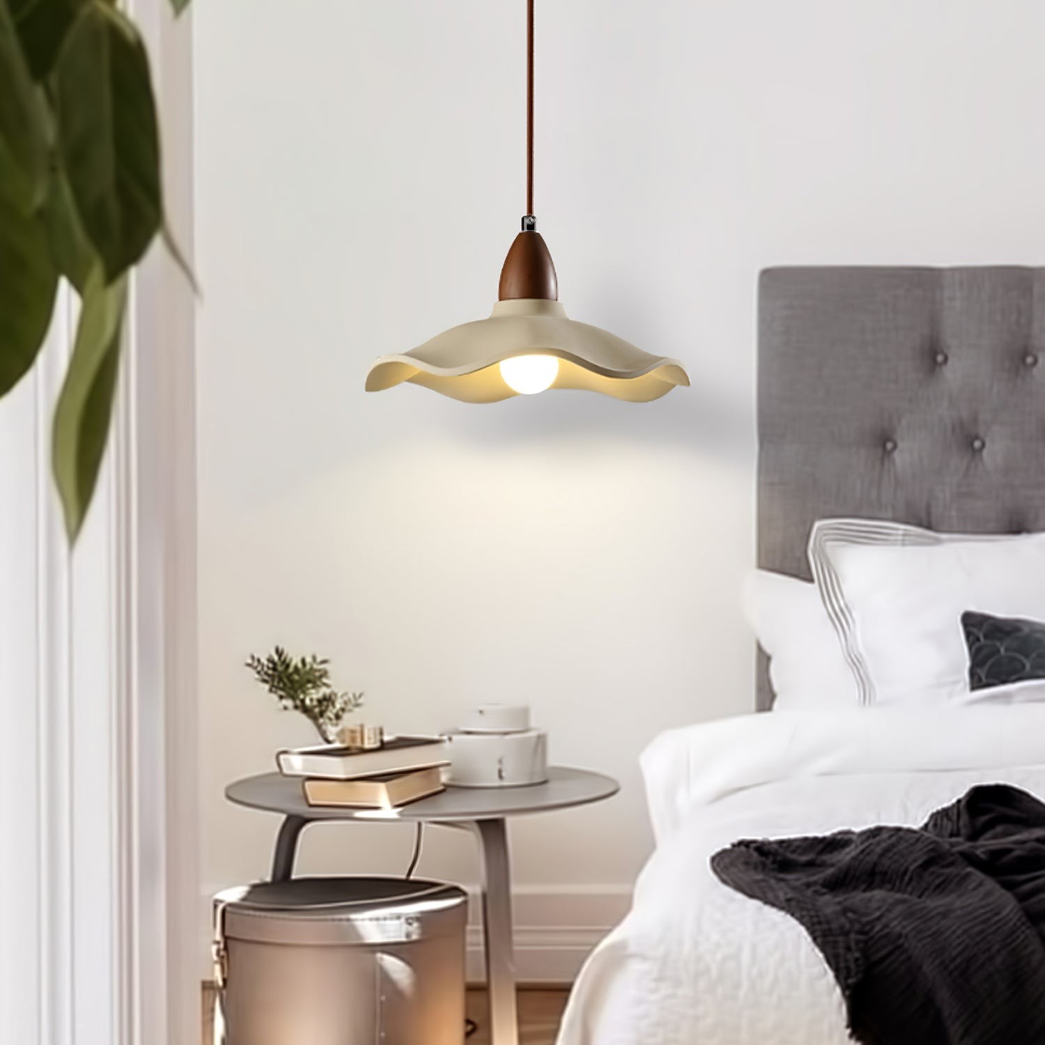 Japanese Wabi-Sabi Style Cement Wave Pendant Lamp M565