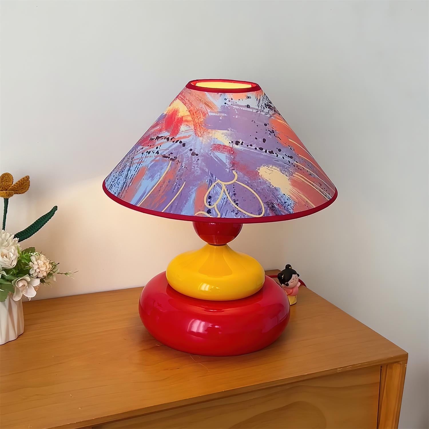 Retro Decorative Colorful Stacked Table Lamp M244