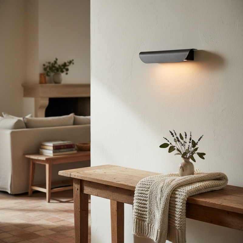 Hidra Modern Metal Wall Sconce - Minimalist Down-Light Sconce for Modern Homes T737
