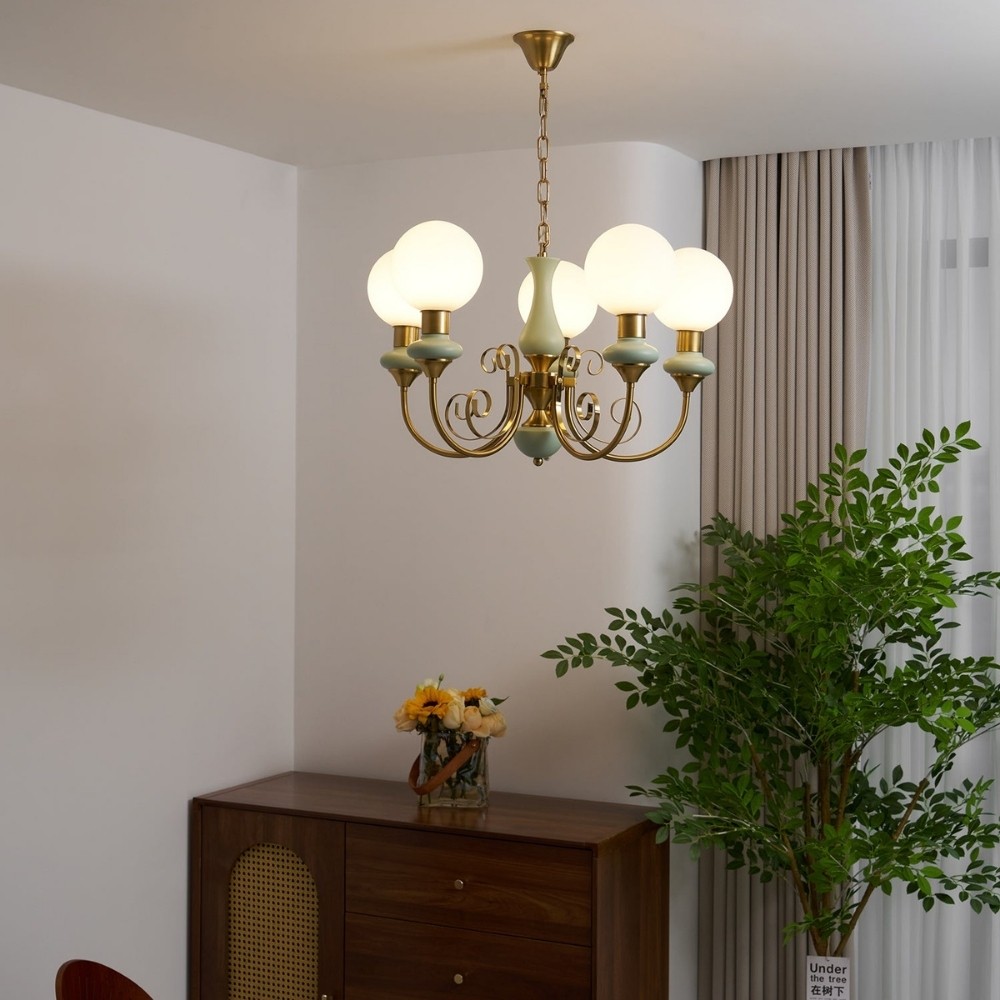 Modern Chandelier with Graceful Silhouette for Ambient Light S219
