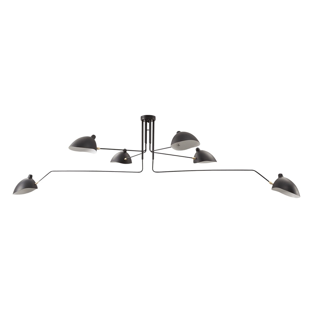 Arclume Arc Ceiling Lamp - Mid Century Multi Arm Light for Living Room