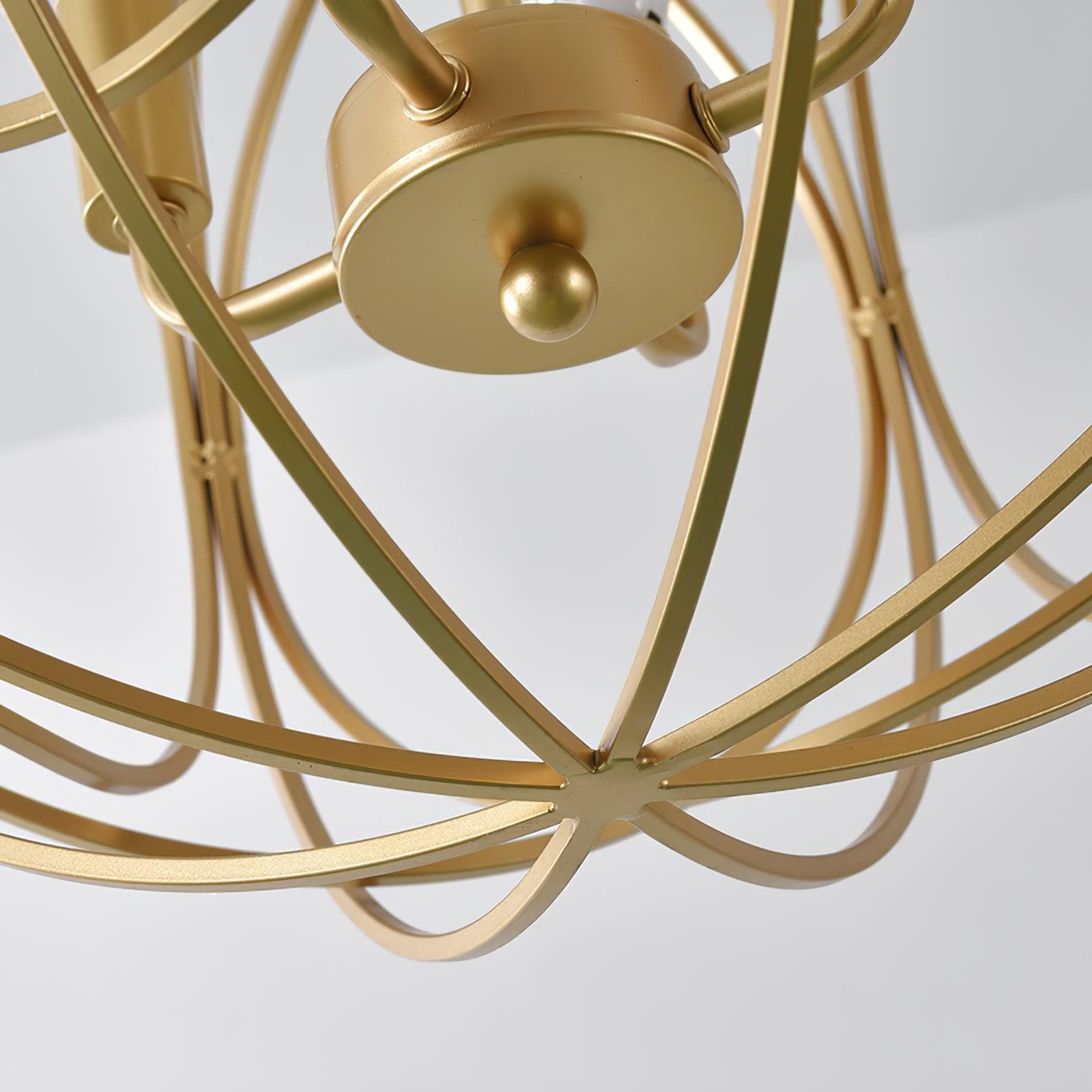 Hollow Metal Line Retro Pendant Light M526
