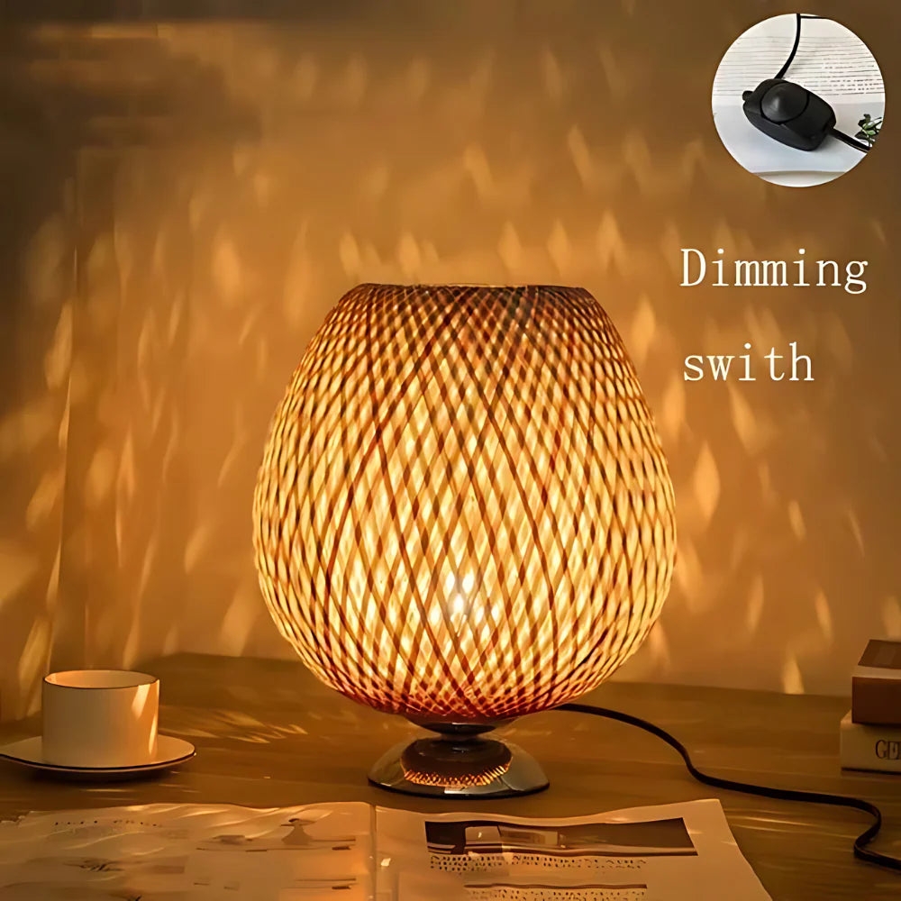Handcrafted Sustainable Bamboo Table Lamp T2071
