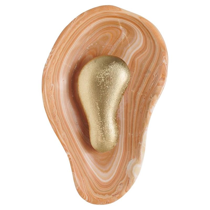 Oyster Hammered Onyx Sconce T1949