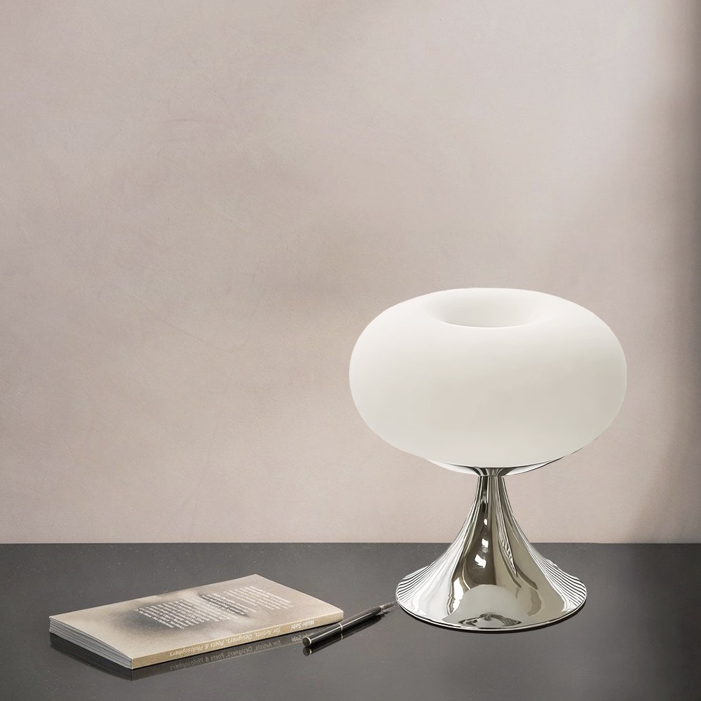 Lollora Bauhaus Apple Glass Table Lamp — Modern Desk & Bedside S171