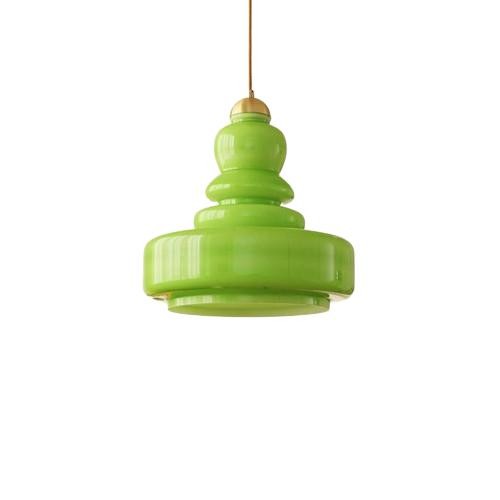Bauhaus Vintage Cream Glass Pendant Lamp S174