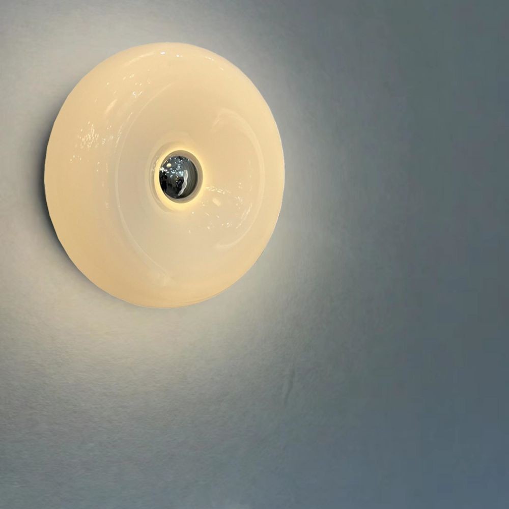 Glass Donut Table Wall Lamp - Bauhaus Style Accent Light Fixture S77