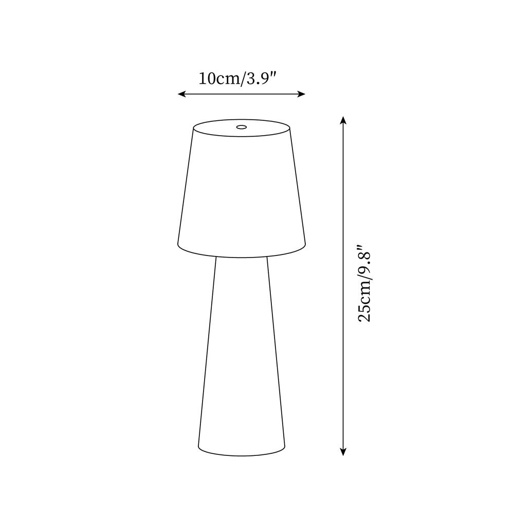 Modern Conical Metal Table Lamp M210
