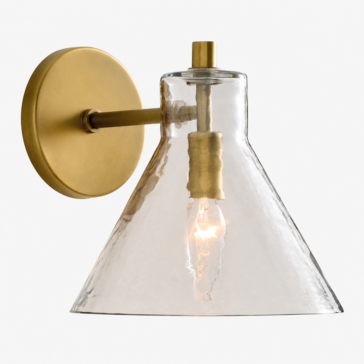 Glavira Elegant Recycled Glass Sconce - Wall Light for Modern Bedroom T049