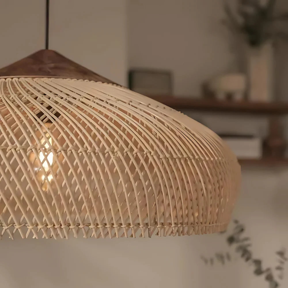 Retro Bohemian Rattan Pendant Light T2060