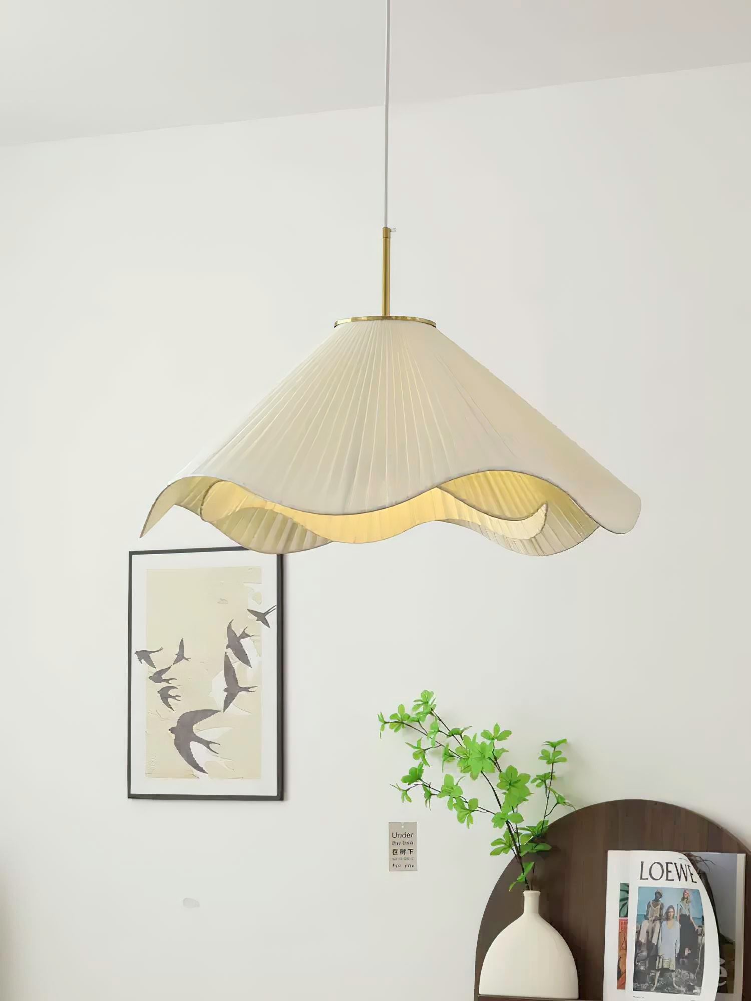 Nordic Cream Style Floral Pendant Lamp M458