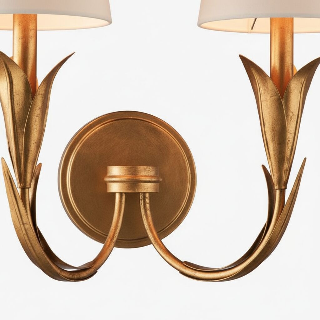Duova Wall Lamp - Curved Reed-Like Metal Arms Design for Bedroom, Living Room or Bathroom T715