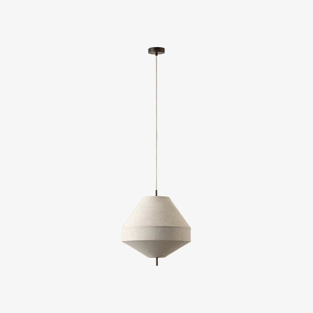 Zalen Layered Pendant Light - Vintage Metal Linen for Living Room T651