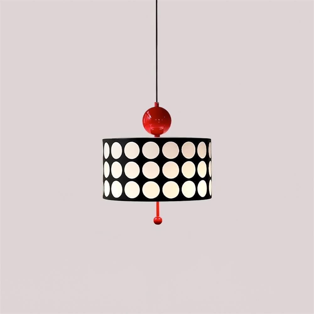 Polka Dot Lattice Pendant Lamp - French Vintage Light for Dining M165