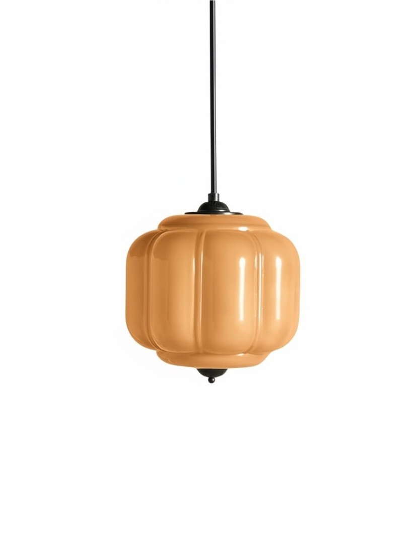 Eloise Vintage Milk Glass Pendant Light - Chic Retro Lighting for Dining Rooms S215
