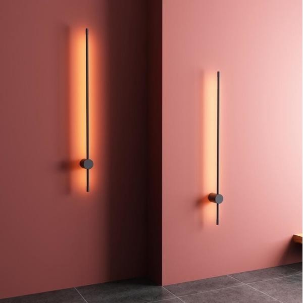 Industrial Modern Black Linear LED Wall Lights S114