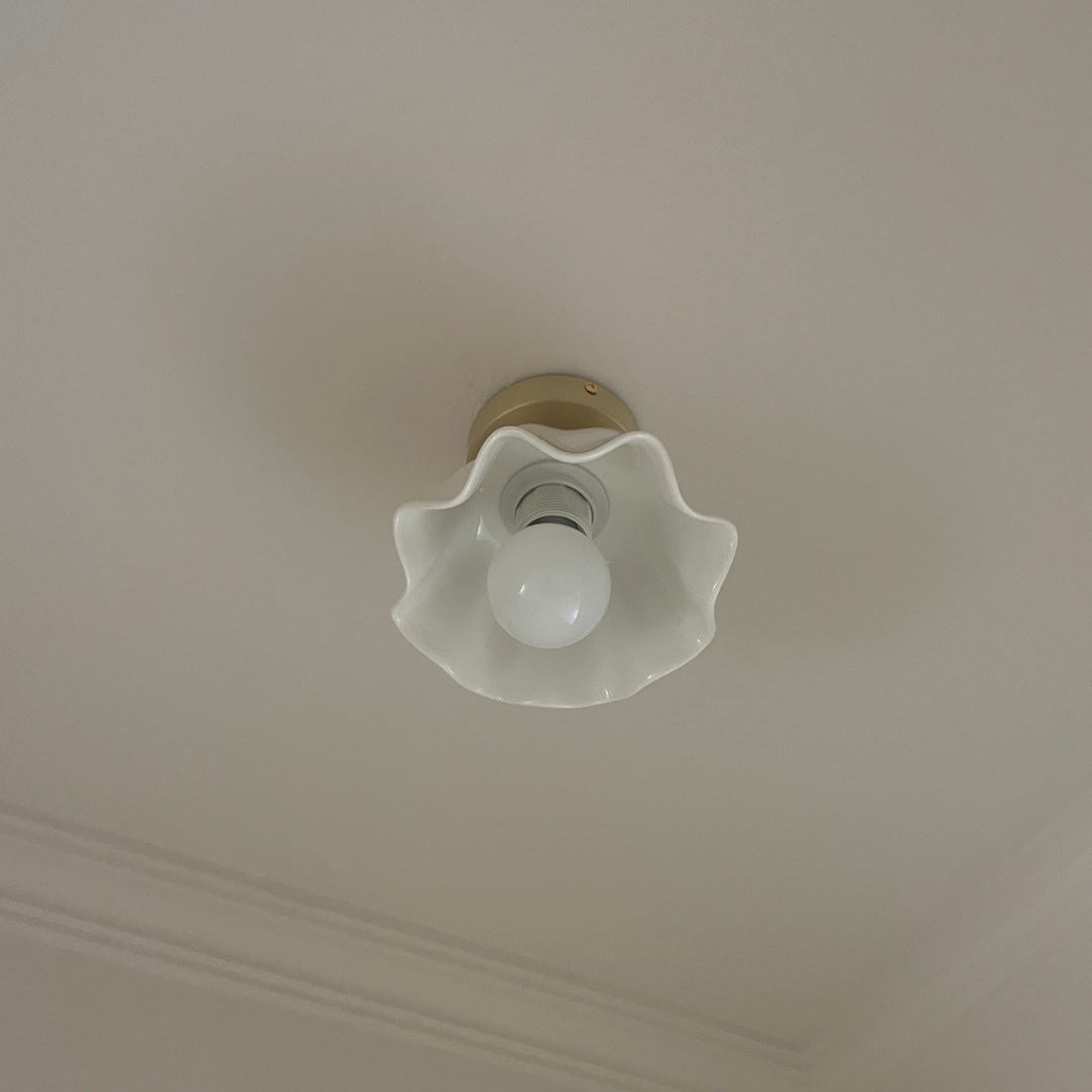 Blossom Glow Mid-Century Ceramic Ceiling Light T2176