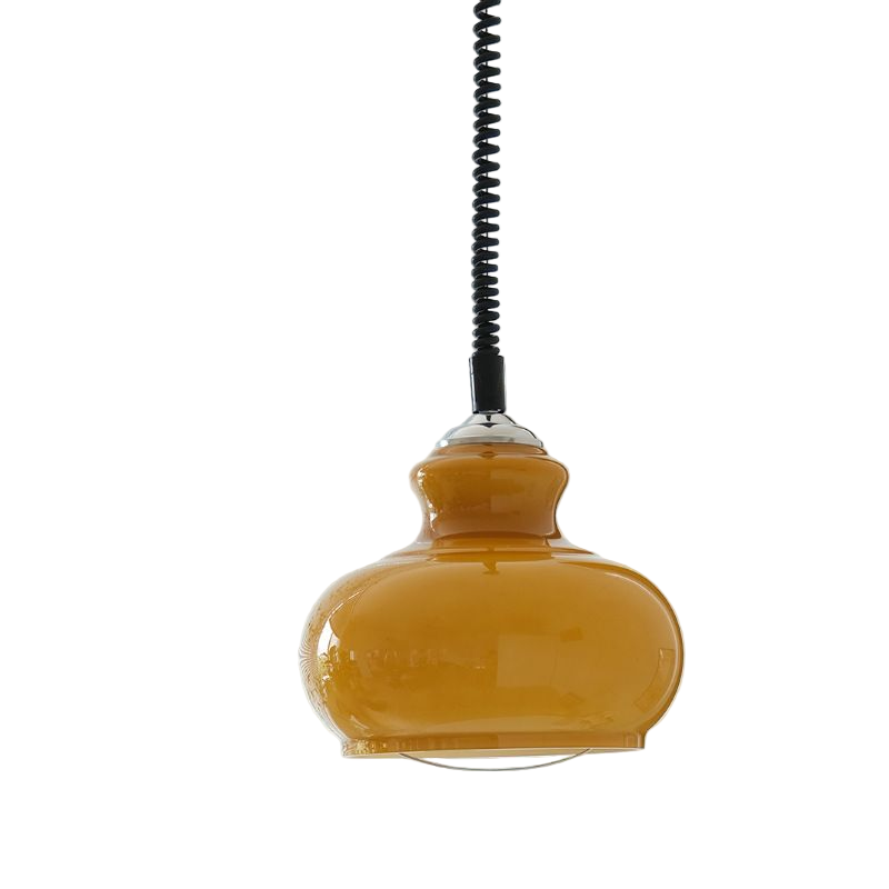 Lunea Nordic Adjustable Retro Cream Glass Pendant Light T2179