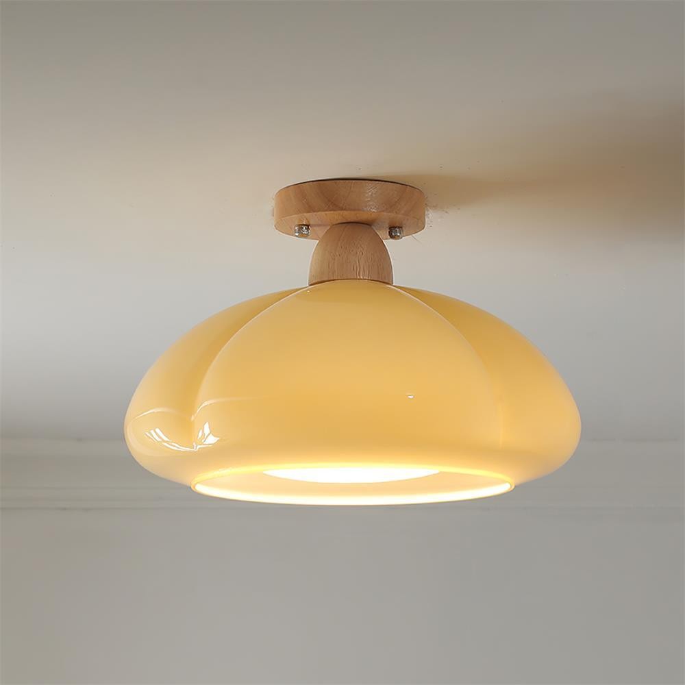 Pumpkin Glass Pendant Light For Kitchen M171