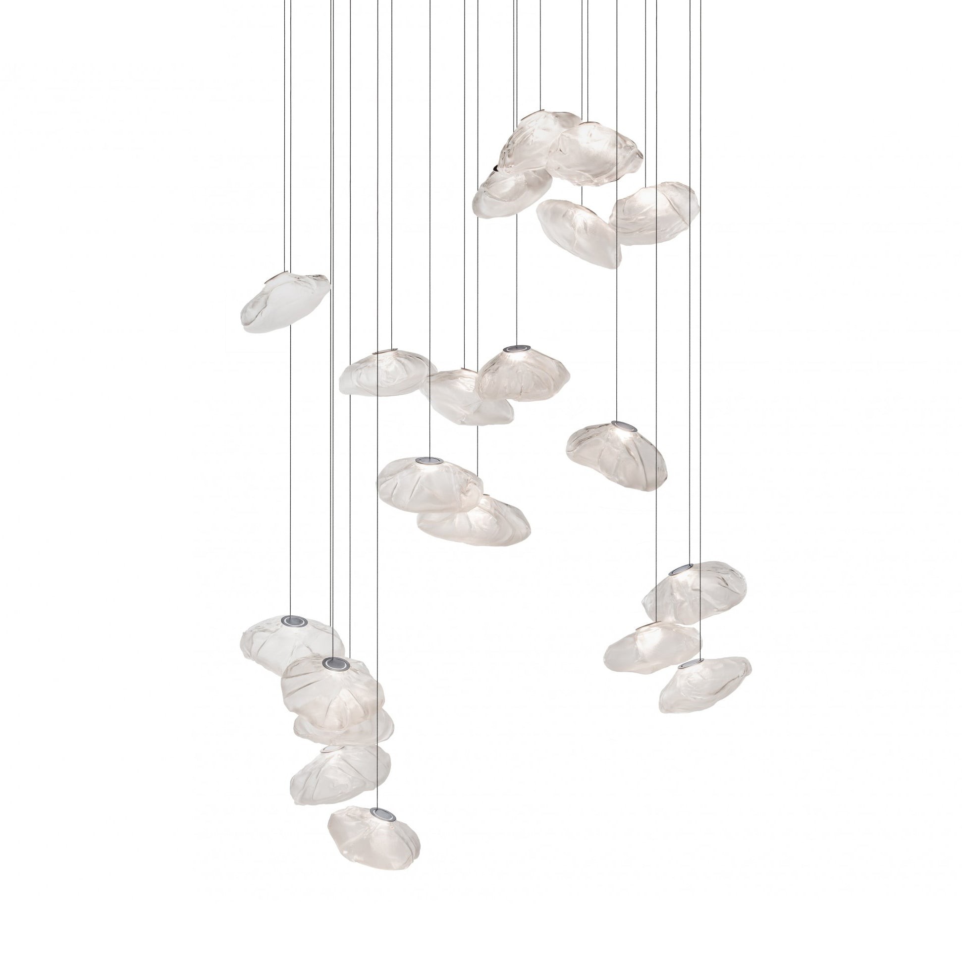 Multi-Head Irregular Glass Bubble Chandelier M79